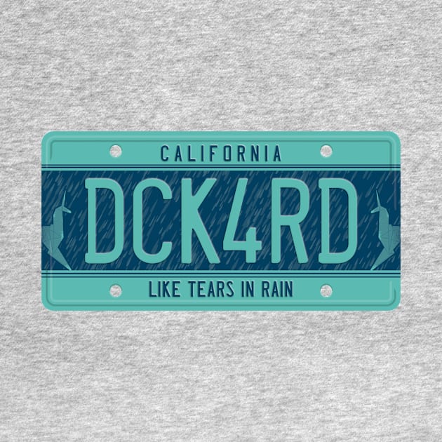 Deckard License Plate by DCLawrenceUK